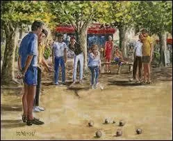 Lequel de ces artistes est l'auteur de cette peinture nommée "Partie de pétanque à Saint Tropez" ?