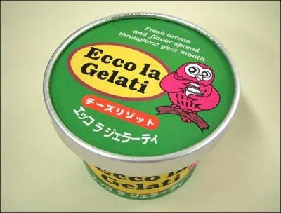 Revenons sur terre : le parfum de cette "gelati" est sensé nous rappeler une spécialité italienne. Laquelle ?