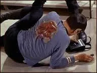 Ce dos a souffert, manifestement, mais l'être métis auquel il appartient réunit les forces de ses deux origines. C'est le dos du pyjama de ?