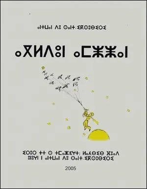 La première de couverture suivante est écrite dans une langue qui commence tout juste à être reconnue et à obtenir un certain statut dans quelques pays d'Afrique du Nord où elle est parlée.