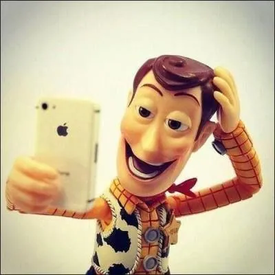 Que fait woody sur cette image ?