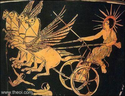 Le dieu du Soleil s'appelle Hélios chez les Grecs et Phébus chez les Romains.