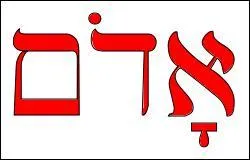 Le nom de cette couleur est de même racine que celui désignant la terre à partir de laquelle le premier homme a été créé et auquel il doit son nom.