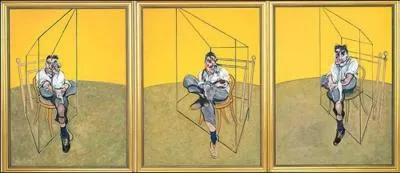 Qui a peint le tableau "Trois études de Lucien Freud" ?