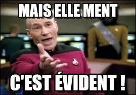 Cette fille '______' bien mentir, elle manipule tout le monde.