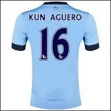 &Agrave; quel club appartient ce maillot d'Ag&uuml;ero ?