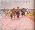 Qui a peint "Cavaliers sur la plage" ?