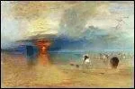 Qui a peint "La plage de Calais à marée basse" ?