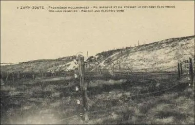 Il existait, en 1915, 200 km d'une barrière électrifiée mortelle (2 000 volts) : où donc ?