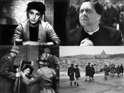 Ce film italien de 1945 est un film de guerre. Il a été réalisé par Roberto Rossellini. Aldo Fabrizi, Anna Magnani, Marcello Pagliero font partie de la distribution. Où l'on parle d'un gamin qui devra assister à la mort par fusillade d'un prêtre ! 
Quel est ce film ?