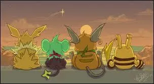 Cochez la liste des attaques de type Électrik qui sont bien rangés de la moins forte à la plus forte :