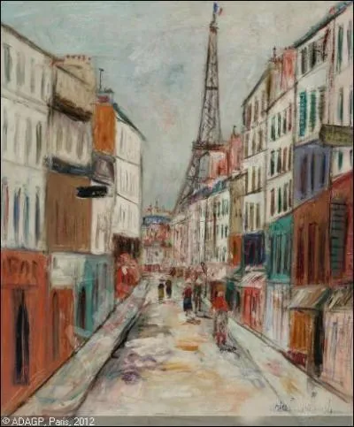 Qui a peint "La rue Saint-Dominique et la tour Eiffel" ?