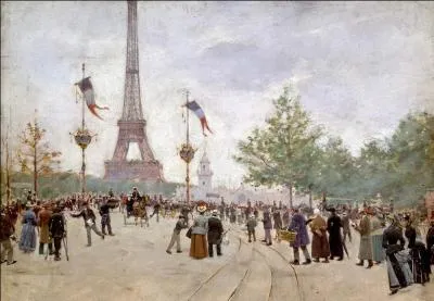 Qui a peint ce paysage avec la tour Eiffel ?