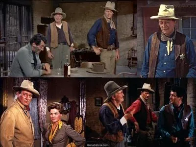 C'est un western américain de 1959. Ce film a été réalisé par Howard Hawks. John Wayne, Dean Martin, Angie Dickinson font partie de la distribution.
Un propriétaire terrien vient de tuer un homme désarmé. Il est arrêté par le shérif adjoint. Son frère organise le siège de la ville pour libérer le prisonnier. Cela sent la poudre
Quel est ce film ?