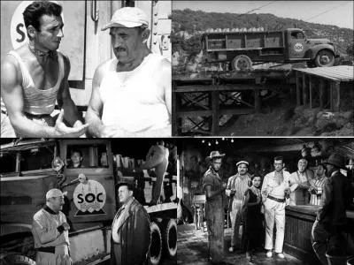 C'est un film d'aventures français de 1953. Ce film a été réalisé par Henri-Georges Clouzot. Yves Montand, Charles Vanel, Folco Lulli, Peter van Eyck font partie de la distribution.
Où l'on voit que le transport de produits dangereux peut réellement l'être, surtout sur des routes « défoncées » ?
Quel est ce film ?