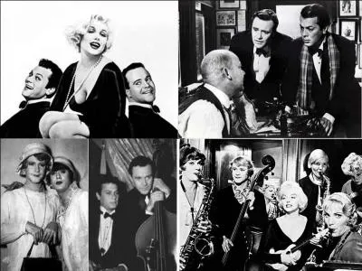 C'est une comédie américaine de 1959. Ce film a été réalisé par Billy Wilder. Marilyn Monroe, Tony Curtis, Jack Lemmon font partie de la distribution. 
Des musiciens sont impliqués dans la « prohibition » et dans des règlements de comptes entre gangs. Pour se protéger, ils doivent changer de « genre ».
Quel est ce film ?