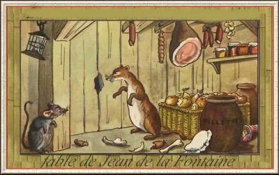 Dans quelle fable de La Fontaine rencontre-t-on "Damoiselle Belette au corps long et fluet..." ?