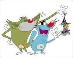Dessin animé - Dans "Oggy et les Cafards", le chat Jack est bleu.