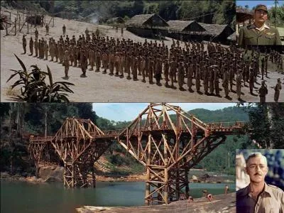 C'est un film de guerre de 1957. Ce film a été réalisé par David Lean. William Holden, Alec Guinness, James Donald, Sessue Hayakawa font partie de la distribution.
Un petit air sifflé devrait vous donner la réponse. Sinon, sachez que, si vous y étiez, vous seriez forcés de participer à la construction d'un ouvrage d'art ! 
Quel est ce film ?