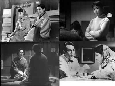 C'est un drame japonais de 1957. Ce film a été réalisé par Yasujiro Ozu. Ineko Arima, Setsuko Hara, Isuzu Yamada font partie de la distribution.
Un père soi-disant veuf, deux filles en difficulté, une mère qui n'est pas morte et que l'on retrouve. Le drame peut commencer ! 
Quel est ce film ?