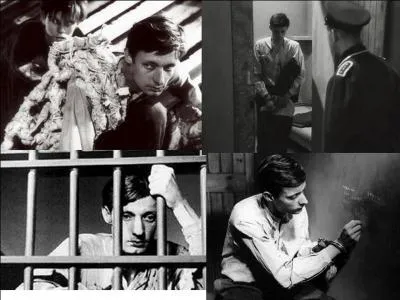 C'est film dramatique français de 1956. Ce film a été réalisé par Robert Bresson. François Leterrier, Charles Le Clainche font partie de la distribution.
1943, un prisonnier cherche à s'évader. Il est condamné à mort. Mais, on lui impose un autre prisonnier. Doit-il lui faire confiance ? Doit-il lui dire qu'il va s'évader ? Doit-il le supprimer ?
Quel est ce film ?