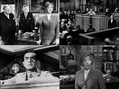 C'est film policier américain de 1957. Ce film a été réalisé par Billy Wilder. Charles Laughton, Tyrone Power, Marlene Dietrich font partie de la distribution.
Un homme est accusé du meurtre de sa maîtresse. Il devait hériter. Un avocat célèbre, mais malade le défend. Sa femme devrait témoigner en sa faveur. Attention au parjure ! 
Quel est ce film ?