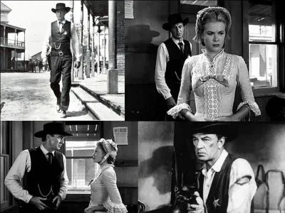 C'est film western américain de 1952. Ce film a été réalisé par Fred Zinnemann. Gary Cooper, Grace Kelly, Thomas Mitchell font partie de la distribution.
Un shérif, jeune marié démissionne, mais, un criminel veut lui faire la peau. Il doit réagir.
Quatre ans plus tard, l'héroïne de ce film changera de scène, on ne la verra plus dans de nouveaux films.
Quel est ce film ?