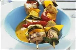 Encore de bonnes brochettes qui vont tous nous mettre l'eau à la bouche. Quelles sont ces brochettes ?
