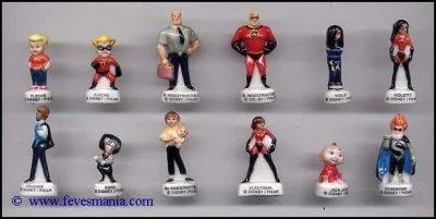 Collection de fèves pour super-héros en famille.