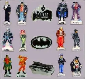 Un signal au dessus de la ville de Gotham City et cette collection de fèves apparaît.