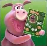 Comment s'appelle le cochon utilisé comme mascotte d'un jeu à gratter ?