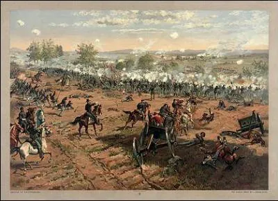 La bataille de Gettysburg s'est déroulée en juillet 1863 en Pennsylvanie. C'est une bataille importante de la guerre...