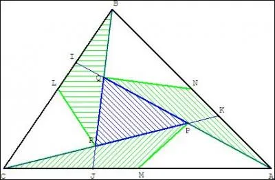 Combien cette figure comporte-t-elle de triangles de même aire ?