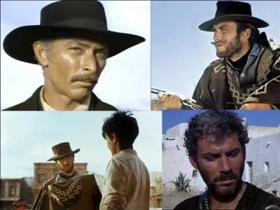 C'est un western italien, espagnol et allemand de 1965, il a été réalisé par Sergio Leone.
Clint Eastwood, Lee Van Cleef, Gian Maria Volontè, Mario Brega font partie de la distribution.
Ce film démontre que le crime ne paye pas sauf pour un des chasseurs de primes, pour l'autre chasseur, sa motivation est la vengeance ! 
Quel est ce film ?