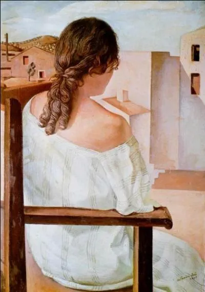 Est-ce Dali qui a représentée cette "jeune fille assise vue de dos" ?