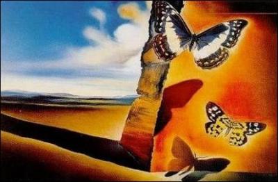 Est-ce Dali qui a peint "Paysage avec des papillons ?