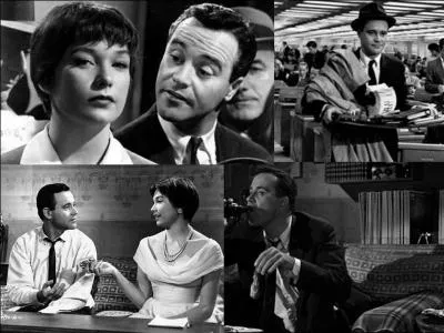 C'est une comédie américaine de 1960 il a été réalisé par Billy Wilder et Giuseppe De Santis.
Jack Lemmon, Shirley MacLaine, Fred MacMurray font partie de la distribution. 
Un employé offre la possibilité d'utiliser son appartement pour des rencontres extra-conjugales, espérant être promu
Quel est ce film ?