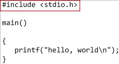 Comment s'appelle la partie du code encadrée en rouge ?