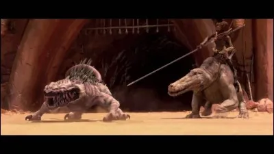 Quel monstre a-t-elle affronté dans l'arène de Géonosis ?
