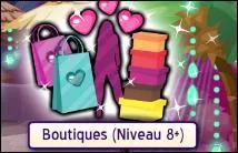 Il faut quel niveau pour aller dans la boutique ?