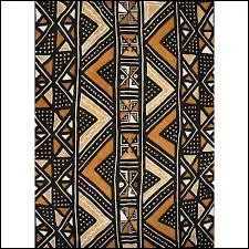 Tissu malien teint suivant une technique spécifique, il est surtout utilisé pour l'habillement :
