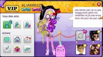 Quel statut obtient-on quand on a 100 ou + de 100 amis "vip" ?