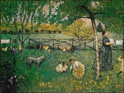 Qui a peint "Le grand jardin" ?