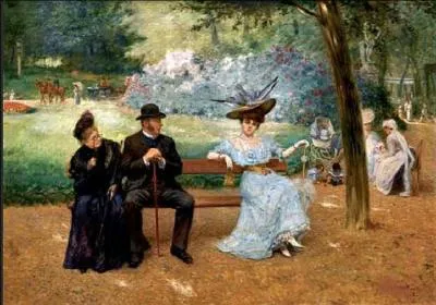Qui a représenté "Les belles au Parc Monceau" ?