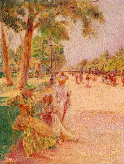 Qui a peint "Elégantes au Parc Monceau ?