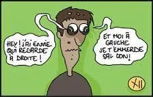 Que signifie l'expression "avoir un il qui dit merde à l'autre" ?