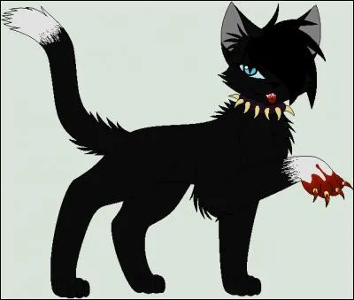 Il s'est enfui dans la forêt. Il tombe sur une patrouille du Clan du Tonnerre.
De qui est composée cette patrouille ?