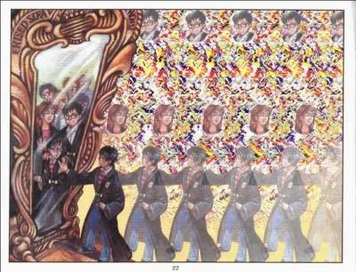 Harry vit un grand moment, il peut pour la première fois voir ses parents. Mais s'il levait un peu la tête, que pourrait-il voir au-dessus de lui ?