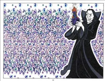 Le professeur Rogue vous attend dans les cachots pour vous faire passer un petit test. Qu'arrivez-vous à voir à ses côtés ?