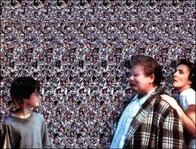 Sur cette photo, au-dessus des Dursley et de Harry se trouve :